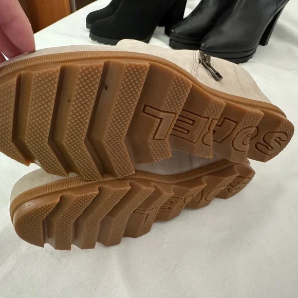 Sorel Cream Wedge Ankle Boots NWOT Sz 9 - Picture 10 of 10